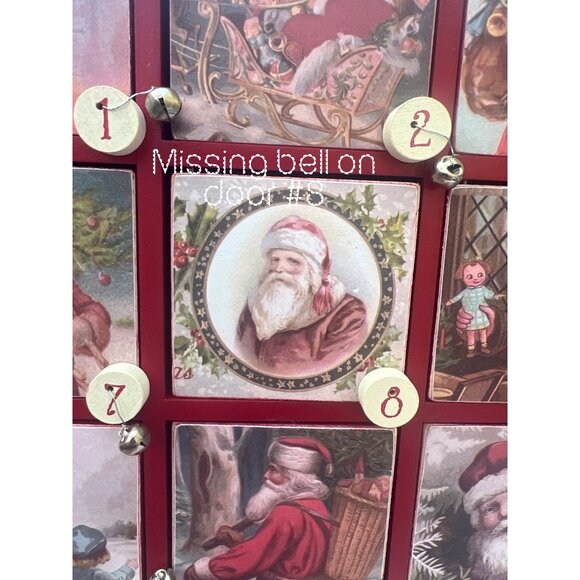 Vintage-Inspired Wooden Merry Christmas Advent Calendar By Primitives By Kathy W - Picture 4 of 8